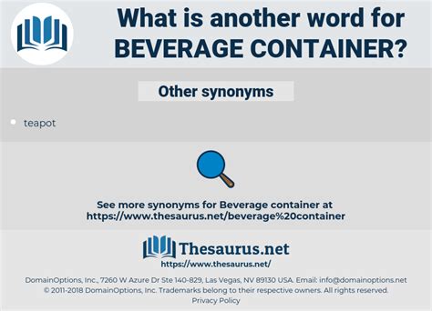 beverage thesaurus